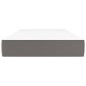 vidaXL Colchón de muelles ensacados cuero sintético gris 80x200x20 cm vidaXL Colchón de muelles ensacados cuero sintético gris 80x200x20 cm