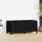 vidaXL Caja de almacenaje jardín madera de pino negro 147x68x64 cm vidaXL Caja de almacenaje jardín madera de pino negro 147x68x64 cm
