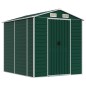 vidaXL Cobertizo de jardín acero galvanizado verde 191x215x198 cm vidaXL Cobertizo de jardín acero galvanizado verde 191x215x198 cm