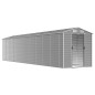 vidaXL Cobertizo de jardín acero galvanizado gris claro 191x895x198 cm vidaXL Cobertizo de jardín acero galvanizado gris claro 191x895x198 cm