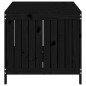 vidaXL Caja de almacenaje jardín madera de pino negro 147x68x64 cm vidaXL Caja de almacenaje jardín madera de pino negro 147x68x64 cm