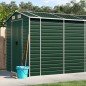 vidaXL Cobertizo de jardín acero galvanizado verde 191x810x198 cm vidaXL Cobertizo de jardín acero galvanizado verde 191x810x198 cm