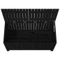 vidaXL Caja de almacenaje jardín madera de pino negro 147x68x64 cm vidaXL Caja de almacenaje jardín madera de pino negro 147x68x64 cm