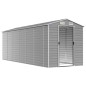 vidaXL Cobertizo de jardín acero galvanizado gris claro 191x555x198 cm vidaXL Cobertizo de jardín acero galvanizado gris claro 191x555x198 cm