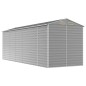 vidaXL Cobertizo de jardín acero galvanizado gris claro 191x555x198 cm vidaXL Cobertizo de jardín acero galvanizado gris claro 191x555x198 cm