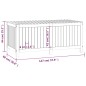 vidaXL Caja de almacenaje jardín madera de pino negro 147x68x64 cm vidaXL Caja de almacenaje jardín madera de pino negro 147x68x64 cm