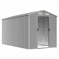 vidaXL Cobertizo de jardín acero galvanizado gris claro 191x385x198 cm vidaXL Cobertizo de jardín acero galvanizado gris claro 191x385x198 cm