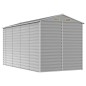 vidaXL Cobertizo de jardín acero galvanizado gris claro 191x385x198 cm vidaXL Cobertizo de jardín acero galvanizado gris claro 191x385x198 cm