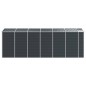 vidaXL Cobertizo de jardín acero galvanizado antracita 191x555x198 cm vidaXL Cobertizo de jardín acero galvanizado antracita 191x555x198 cm