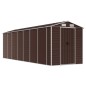 vidaXL Cobertizo de jardín acero galvanizado marrón 191x640x198 cm vidaXL Cobertizo de jardín acero galvanizado marrón 191x640x198 cm