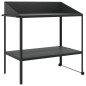 vidaXL Soporte de plantas acero galvanizado antracita 100x54,5x100 cm vidaXL Soporte de plantas acero galvanizado antracita 100x54,5x100 cm