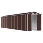 vidaXL Cobertizo de jardín acero galvanizado marrón 191x810x198 cm vidaXL Cobertizo de jardín acero galvanizado marrón 191x810x198 cm