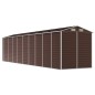 vidaXL Cobertizo de jardín acero galvanizado marrón 191x810x198 cm vidaXL Cobertizo de jardín acero galvanizado marrón 191x810x198 cm