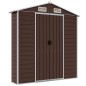 vidaXL Cobertizo de jardín acero galvanizado marrón 191x810x198 cm vidaXL Cobertizo de jardín acero galvanizado marrón 191x810x198 cm