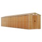 vidaXL Caseta de jardín acero galvanizado marrón claro 191x980x198 cm vidaXL Caseta de jardín acero galvanizado marrón claro 191x980x198 cm