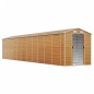 vidaXL Caseta de jardín acero galvanizado marrón claro 191x980x198 cm vidaXL Caseta de jardín acero galvanizado marrón claro 191x980x198 cm