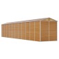 vidaXL Caseta de jardín acero galvanizado marrón claro 191x980x198 cm vidaXL Caseta de jardín acero galvanizado marrón claro 191x980x198 cm