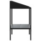 vidaXL Soporte de plantas acero galvanizado antracita 56,5x54,5x100 cm