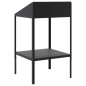 vidaXL Soporte de plantas acero galvanizado antracita 56,5x54,5x100 cm