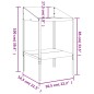 vidaXL Soporte de plantas acero galvanizado antracita 56,5x54,5x100 cm