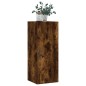 vidaXL Armario de pared madera ingeniería roble ahumado 34,5x34x90 cm