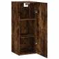 vidaXL Armario de pared madera ingeniería roble ahumado 34,5x34x90 cm
