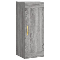 vidaXL Armario de pared madera de ingeniería gris Sonoma 34,5x34x90 cm