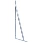 vidaXL Soportes para postes de valla 2 unidades acero galvanizado