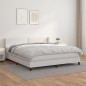 vidaXL Cama box spring con colchón cuero sintético blanco 180x200 cm vidaXL Cama box spring con colchón cuero sintético blanco 180x200 cm