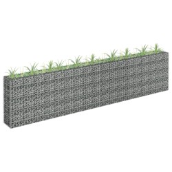 vidaXL Arriate de gaviones de acero galvanizado 360x30x90 cm
