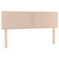 vidaXL Cama box spring con colchón cuero sintético capuchino 140x190cm vidaXL Cama box spring con colchón cuero sintético capuchino 140x190cm