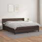 vidaXL Cama box spring con colchón cuero sintético marrón 180x200 cm vidaXL Cama box spring con colchón cuero sintético marrón 180x200 cm