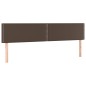 vidaXL Cama box spring con colchón cuero sintético marrón 180x200 cm vidaXL Cama box spring con colchón cuero sintético marrón 180x200 cm