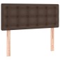 vidaXL Cama box spring con colchón cuero sintético marrón 90x200 cm vidaXL Cama box spring con colchón cuero sintético marrón 90x200 cm
