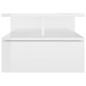 vidaXL Mesita de noche flotante aglomerado blanco brillante 40x31x27cm vidaXL Mesita de noche flotante aglomerado blanco brillante 40x31x27cm