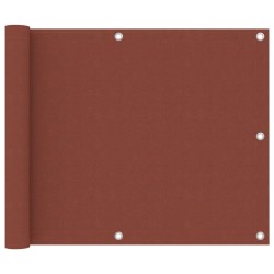 vidaXL Toldo para balcón de tela oxford terracota 75x500 cm