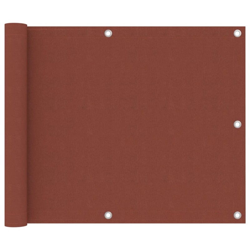 vidaXL Toldo para balcón de tela oxford terracota 75x500 cm vidaXL Toldo para balcón de tela oxford terracota 75x500 cm