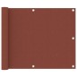 vidaXL Toldo para balcón de tela oxford terracota 75x500 cm vidaXL Toldo para balcón de tela oxford terracota 75x500 cm