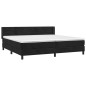 vidaXL Cama box spring con colchón terciopelo negro 200x200 cm vidaXL Cama box spring con colchón terciopelo negro 200x200 cm