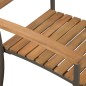vidaXL Set de comedor de jardín 7 pzas madera maciza de acacia y acero vidaXL Set de comedor de jardín 7 pzas madera maciza de acacia y acero