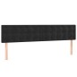 vidaXL Cama box spring con colchón terciopelo negro 200x200 cm