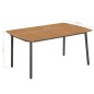 vidaXL Set de comedor de jardín 7 pzas madera maciza de acacia y acero vidaXL Set de comedor de jardín 7 pzas madera maciza de acacia y acero