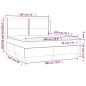 vidaXL Cama box spring con colchón tela marrón oscuro 180x200 cm vidaXL Cama box spring con colchón tela marrón oscuro 180x200 cm