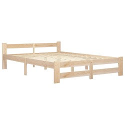 vidaXL Estructura de cama de madera maciza de pino 120x200 cm