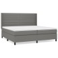 vidaXL Cama box spring con colchón tela gris oscuro 200x200 cm vidaXL Cama box spring con colchón tela gris oscuro 200x200 cm
