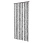 vidaXL Cortina mosquitera gris y blanco chenilla 90x220 cm vidaXL Cortina mosquitera gris y blanco chenilla 90x220 cm