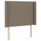 vidaXL Cama box spring con colchón tela gris taupe 80x200 cm vidaXL Cama box spring con colchón tela gris taupe 80x200 cm