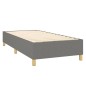 vidaXL Cama box spring con colchón tela gris oscuro 80x200 cm vidaXL Cama box spring con colchón tela gris oscuro 80x200 cm