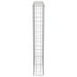 vidaXL Muro de gaviones con cubiertas acero galvanizado 100x20x150 cm vidaXL Muro de gaviones con cubiertas acero galvanizado 100x20x150 cm