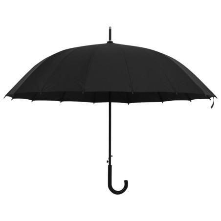 vidaXL Paraguas automático negro 120 cm